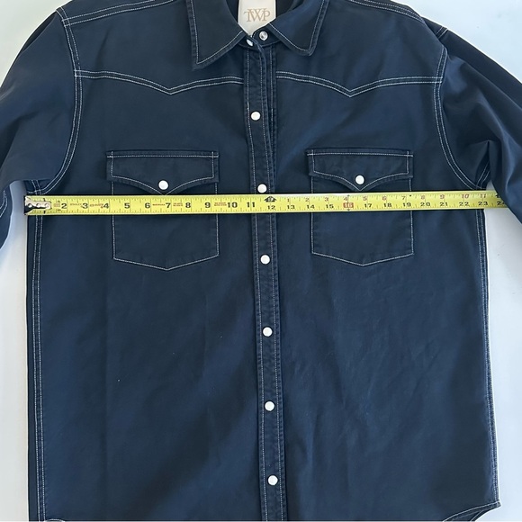 TWP DUTTON SHIRT IN MIDNIGHT - Picture 10 of 11
